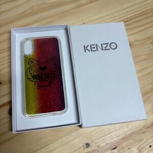 Kenzo Unisex Adults iPhone X/XS Phone Case Sparkly Animal Print Multi Color